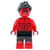 The Brick Show Shop Custom Red Hulk Marvel Minifigure made using LEGO parts - B3 Customs