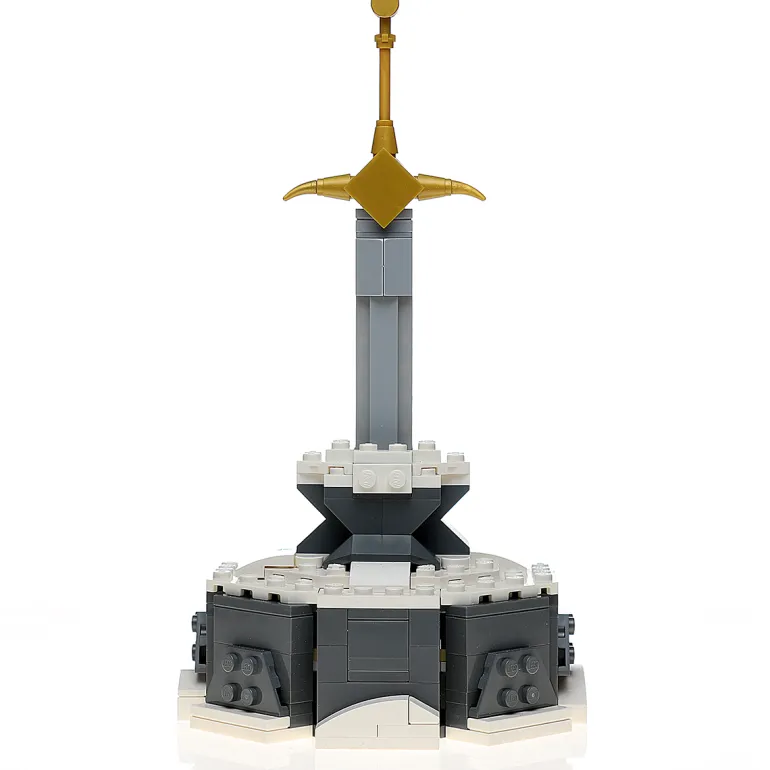 The Brick Show Shop Custom Sword in the Stone MOC made using LEGO elements
