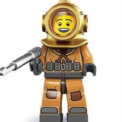 The Brick Show Shop Diver (Orange, Deep Sea) - LEGO Series 8 Collectible Minifigure (2012)