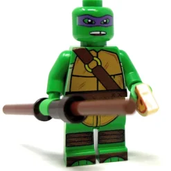 The Brick Show Shop Donny Purple Fighter Turtle - Custom Minifig made using LEGO parts