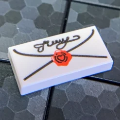 The Brick Show Shop Envelope with Cursive Seal (1x2 Tile) - Official LEGO® Part