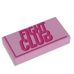 The Brick Show Shop Fight Club Bar of Soap - B3 Customs Printed 1x2 Tile