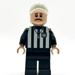 The Brick Show Shop Football Referee Custom Minifig made with LEGO parts - B3 Customs