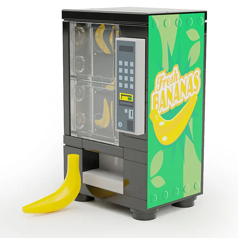 The Brick Show Shop Fresh Bananas - B3 Customs Fruit Vending Machine made using LEGO parts
