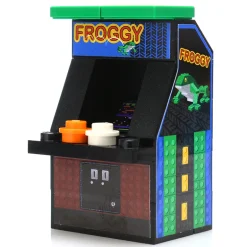 The Brick Show Shop Froggy / Frogger Arcade Machine made using LEGO parts - B3 Customs