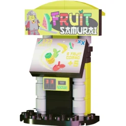 The Brick Show Shop Fruit Samurai Arcade Building Set made using LEGO parts - B3 Customs