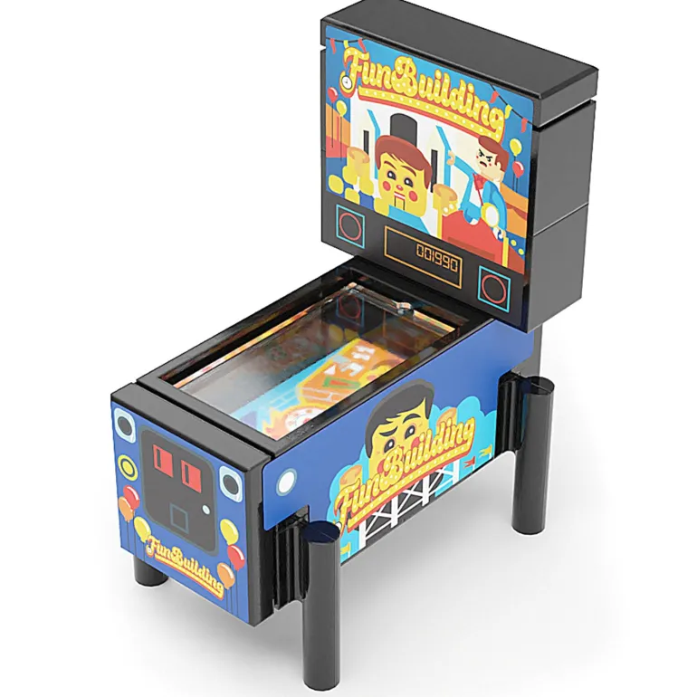The Brick Show Shop Fun Building - B3 Customs Pinball Arcade Machine Building Set