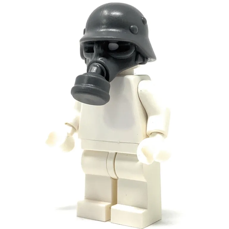 The Brick Show Shop German Gas Mask for LEGO Minifigure - LEGO Compatible (Brick Warriors)