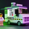 The Brick Show Shop Ghost Burgers - B3 Customs® Food Truck w/ Minifigure