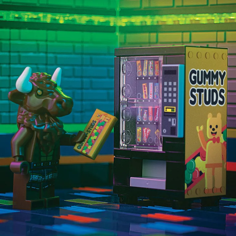 The Brick Show Shop Gummy Studs - B3 Customs® Candy Bar Vending Machine