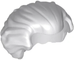 The Brick Show Shop Hairpiece, Hair Swept Back with Widow's Peak, Chin Length and Bushy in
