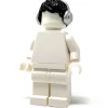 The Brick Show Shop Hairpiece, Tousled Hair (Black) with Silver Headphones - Official LEGO