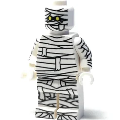 The Brick Show Shop Halloween Mummy Minifig - B3 Customs made using LEGO parts
