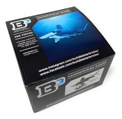 The Brick Show Shop Hammerhead Shark Building Set made with LEGO parts - B3 Customs