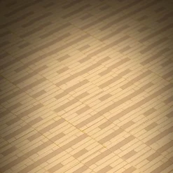 The Brick Show Shop Hardwood Flooring (Light) / Basketball Court - Custom Printed 2x2 Tile