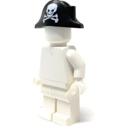 The Brick Show Shop Headpiece, Pirate Bicorn w/ Large Skull (Black) - Official LEGO® Part