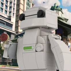 The Brick Show Shop Inflated Robot Building Set made using LEGO bricks