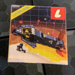 The Brick Show Shop Invader Blacktron Set 6894 - Custom Printed 2x2 Tile