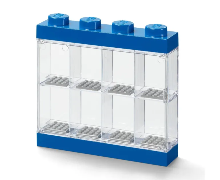 The Brick Show Shop LEGO Blue 8-Minifigure Display Case