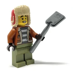 The Brick Show Shop LEGO City / Winter Village Christmas Snow Shovel Guy Minifigure (2023)