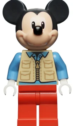 The Brick Show Shop LEGO Disney Mickey Mouse (Tan Safari Vest) Minifigure (2022)
