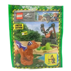 The Brick Show Shop LEGO Jurassic World Raptor and Trap Paper Polybag Pack (122326)