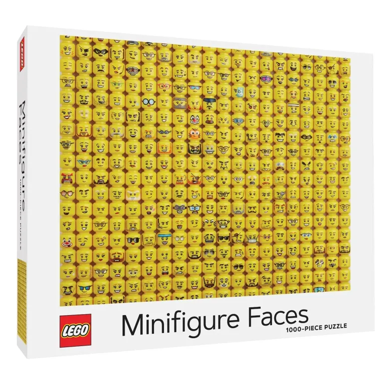 The Brick Show Shop LEGO Minifigure Faces 1000-Piece Puzzle
