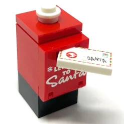 The Brick Show Shop Letter to Santa Mailbox and Envelope made using LEGO parts - B3 Custom