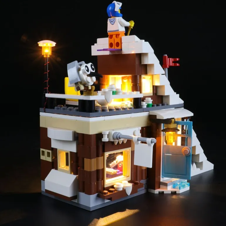 The Brick Show Shop Lights for LEGO Modular Winter Vacation Set (31080) - BriksMax