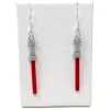 The Brick Show Shop Lightsaber (Star Wars) Earrings made from LEGO Bricks - B3 Customs