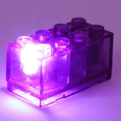 The Brick Show Shop Light-Up Minifigure Lightsaber (Red) - Custom LEGO