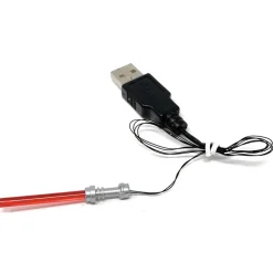 The Brick Show Shop Light-Up Minifigure Lightsaber (Red) - Custom LEGO