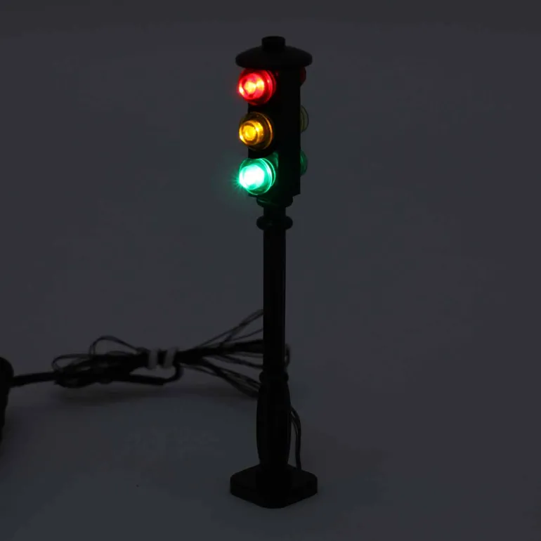 The Brick Show Shop Light-Up Traffic Light for LEGO Layouts