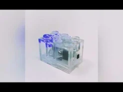 The Brick Show Shop Light-Up 2x3 Brick (Flashing Multi Colored Light) - Compatible w/ LEGO