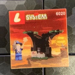 The Brick Show Shop Magic Shop, Dragon Masters Set 6020 - Custom Printed 2x2 Tile