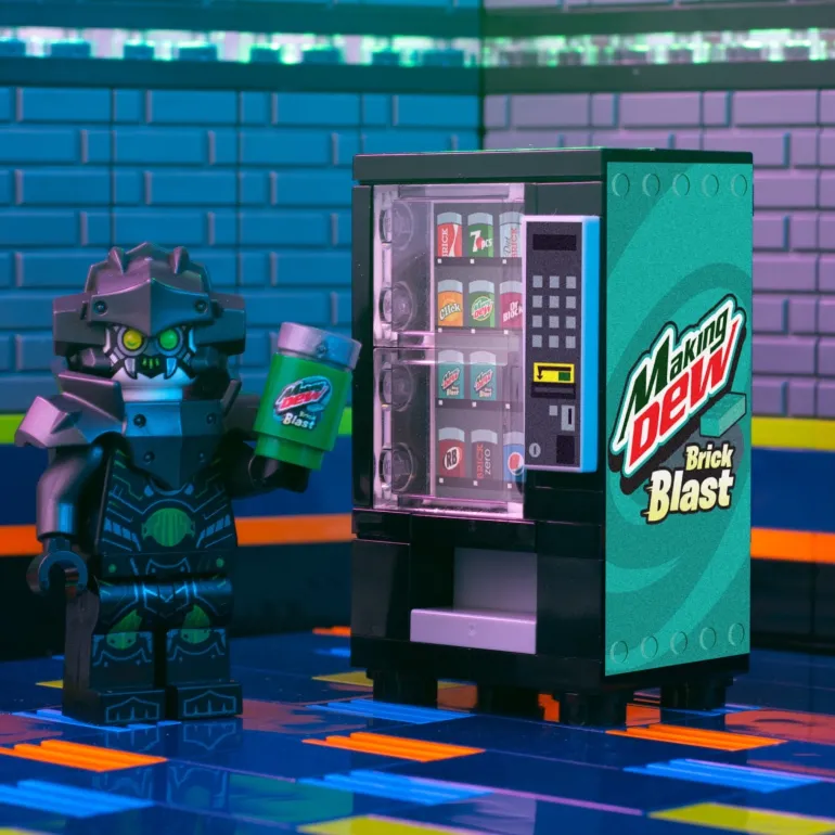 The Brick Show Shop Making Dew (Brick Blast) - B3 Customs Soda Vending made