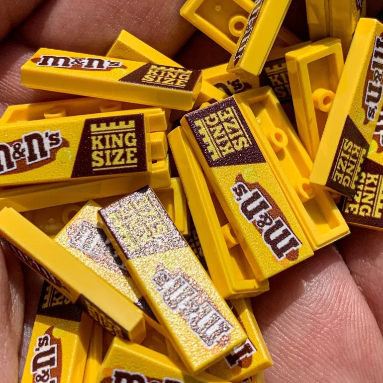 The Brick Show Shop M&N's (Peanut) Candy (King Size) - B3 Customs® Printed 1x3 Tile