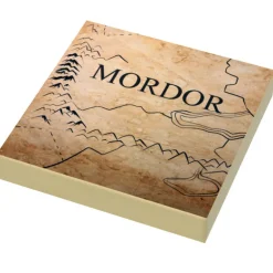 The Brick Show Shop Map of Mordor, LOTR (2x2 Tile) made using LEGO parts