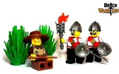 The Brick Show Shop Medieval Buckler Shield - LEGO Minifigure Compatible (Brick Warriors)