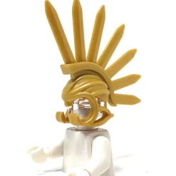 The Brick Show Shop Minifigure Bladed Helm, Brick Warriors - LEGO Minifigure Compatible