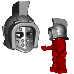 The Brick Show Shop Minifigure Greek Hoplomachus Helmet, Brick Warriors - LEGO Minifigure Compatible