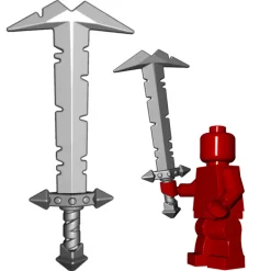 The Brick Show Shop Minifigure Orc Greatsword, Brick Warriors - LEGO Compatible
