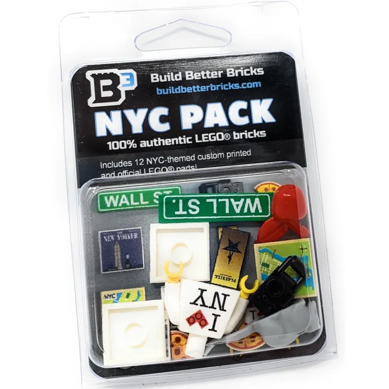 The Brick Show Shop New York City Pack - Custom Parts + Minifig Accessories made using LEG