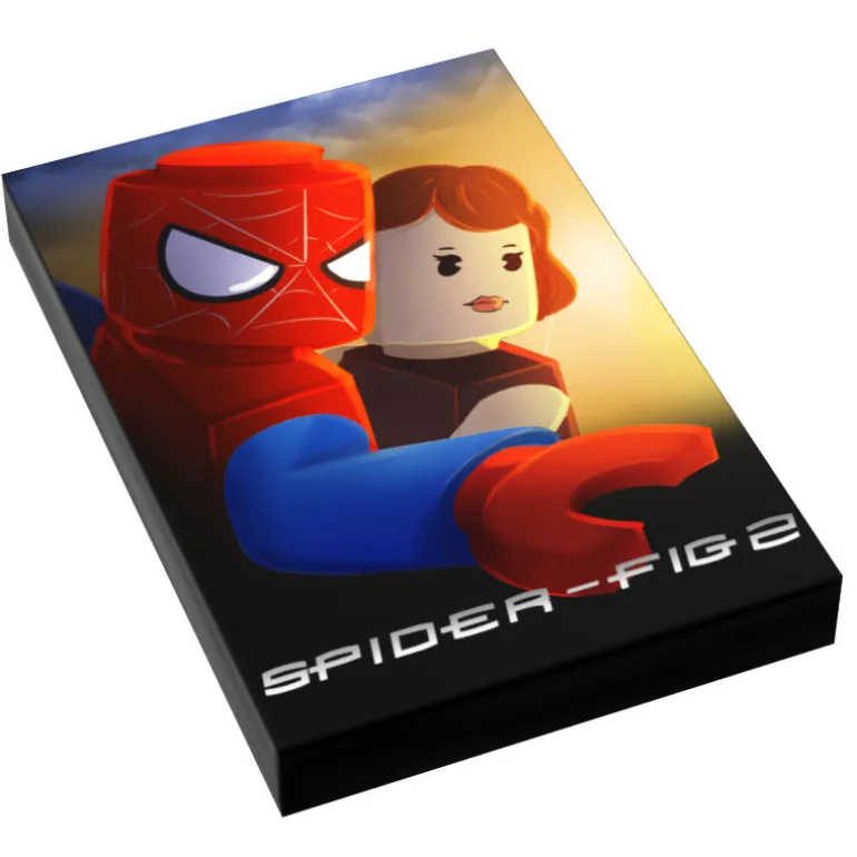 The Brick Show Shop Nightmare on Brick Street Movie Cover (2x3 Tile) - B3 Customs made using LEGO parts