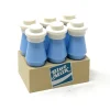 The Brick Show Shop 6-Pack of Blue Milk for minifigs, made from LEGO bricks - B3 Customs