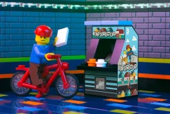 The Brick Show Shop Paper Stud - B3 Customs Arcade Machine made using LEGO parts