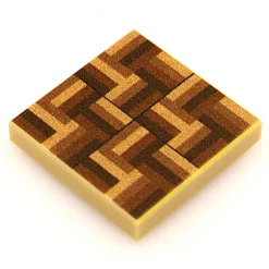 The Brick Show Shop Parquet Flooring (Pack of 20) - B3 Customs LEGO Printed 2x2 Tiles