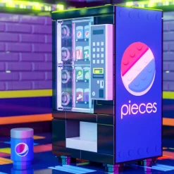 The Brick Show Shop Pieces - B3 Customs Soda Vending Machine made using LEGO parts