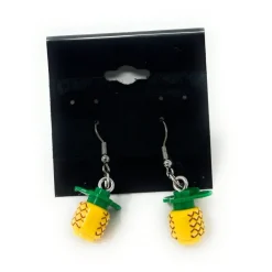 The Brick Show Shop Pineapple Earrings made from LEGO parts - B3 Customs