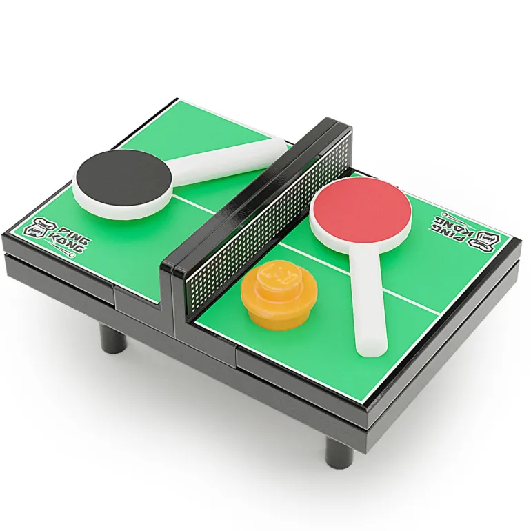 The Brick Show Shop Ping Kong - Custom Ping Pong Table made using LEGO parts - B3 Customs
